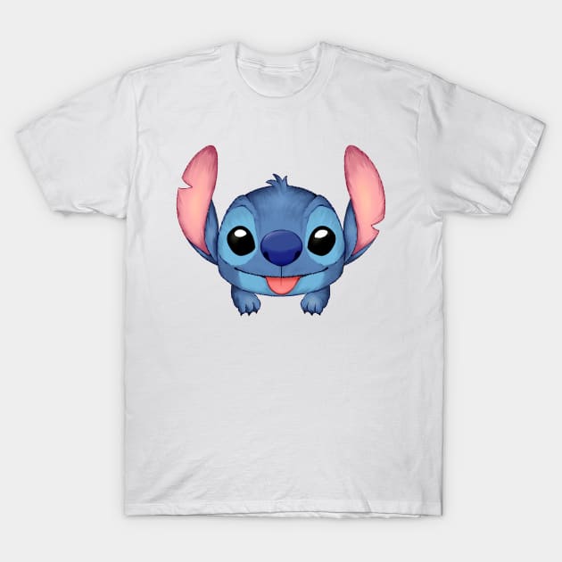 lilo and stitch funny cute stitch cute T-Shirt by tessacreativeart